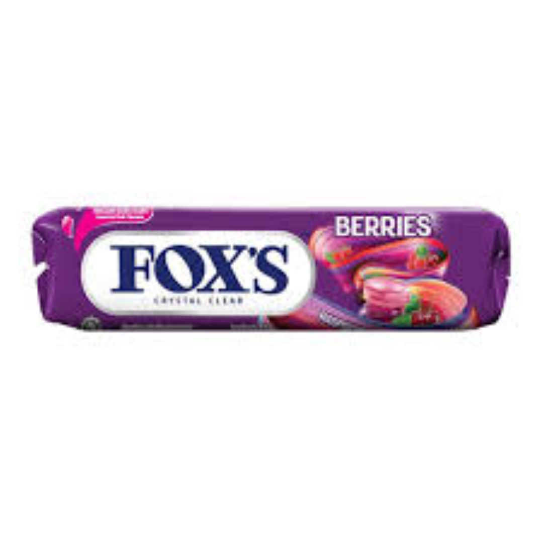 FOXS CRYSTAL CLEAR STICK PACK BERRIES 37G